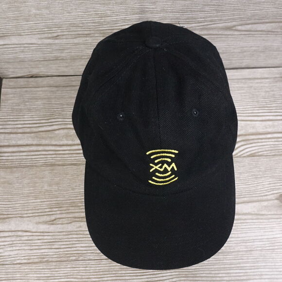 XM SATELLITE RADIO SIRIUS BLACK STRAPBACK PROMO BASEBALL HAT CAP - Picture 3 of 8